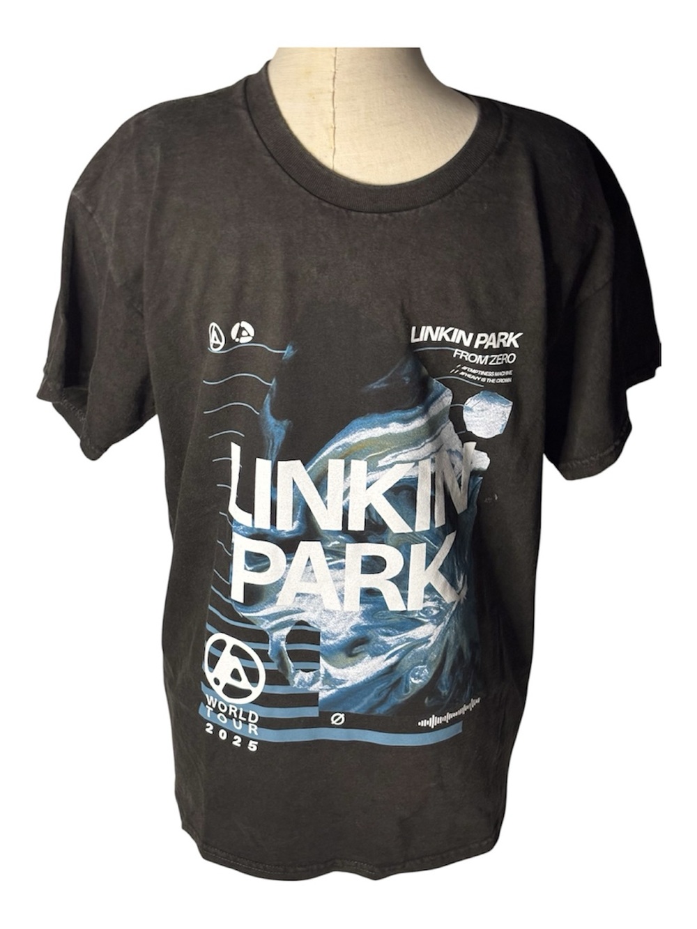 Linkin Park “From Zero” World Tour 2025 Washed Black Tee